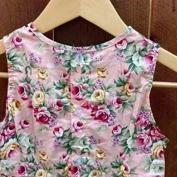 NWOT Pink Floral Girls Dress - Picture 4 of 7
